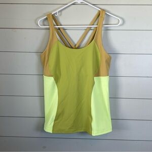 Lululemon energy tank top golden sand women's size‎ 14
